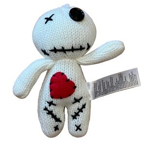 White Knit Plush Voodoo Doll